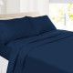 Set of 4 Piece Hotel Luxury Bed Sheet Set and 2 Hypoallergenic Bamboo Pillows