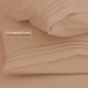 Set of 4 Piece Hotel Luxury Bed Sheet Set and 2 Hypoallergenic Bamboo Pillows