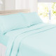 Set of 4 Piece Hotel Luxury Bed Sheet Set and 2 Hypoallergenic Bamboo Pillows