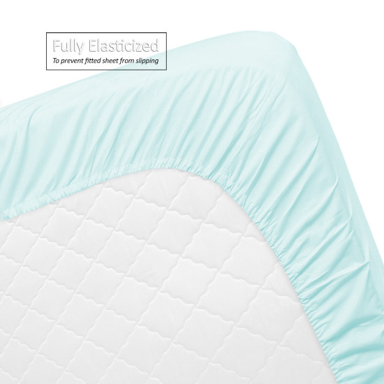 Set of 4 Piece Hotel Luxury Bed Sheet Set and 2 Hypoallergenic Bamboo Pillows