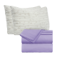 Set of 4 Piece Hotel Luxury Bed Sheet Set and 2 Hypoallergenic Bamboo Pillows