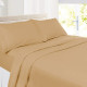 Set of 4 Piece Hotel Luxury Bed Sheet Set and 2 Hypoallergenic Bamboo Pillows