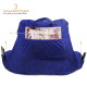 Soft Reading Pillow, TV & Bed Rest Pillow, Arms Support With Pockets -Royal Blue