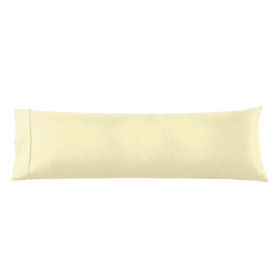 Body Pillowcase - Microfiber Pillow Case -Body Pillow Size 20x54, Vanilla Yellow