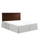 Hotel Luxury Pleated Tailored Bed Skirt - 14” Drop Dust Ruffle, Twin XL - Silver