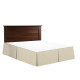 Hotel Luxury Pleated Tailored Bed Skirt - 14” Drop Dust Ruffle, Twin XL - Cream