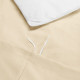 Duvet Cover Set Soft Brushed Comforter Cover W/Pillow Sham, Cream - King
