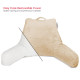 Soft Reading Pillow, TV & Bed Rest Pillow, Arms Support With Pockets - Beige