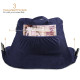 Soft Reading Pillow, TV & Bed Rest Pillow, Arms Support With Pockets - Navy Blue