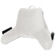 Super Foam Reading Pillow, TV & Bed Rest Pillow, Arms Support With Pockets White