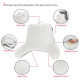Super Foam Reading Pillow, TV & Bed Rest Pillow, Arms Support With Pockets White