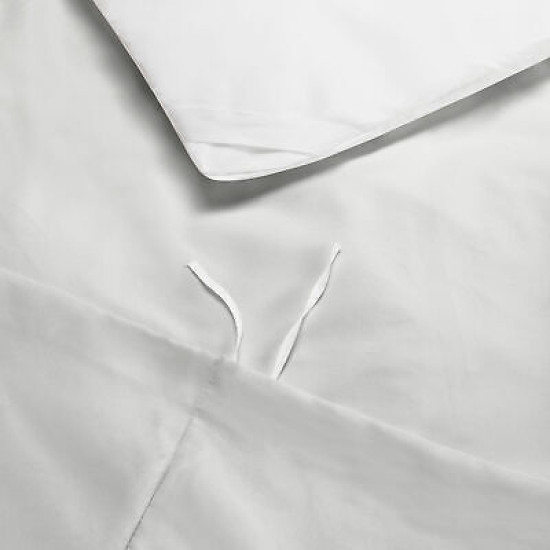 Duvet Cover Set Soft Brushed Comforter Cover W/Pillow Sham, Silver - King