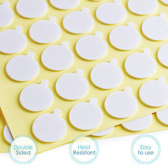 500 Candle Wick Stickers Double Sided Adhesive Heat-Resistant Candle Stickers