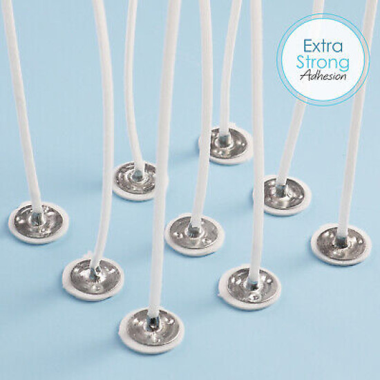 500 Candle Wick Stickers Double Sided Adhesive Heat-Resistant Candle Stickers