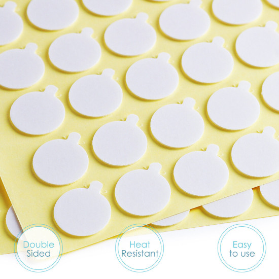 500 Candle Wick Stickers Double Sided Adhesive Heat-Resistant Candle Stickers