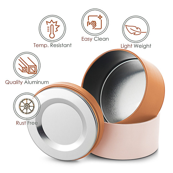 Candle Tins for Candle Making Metal Jars Storage Containers Lids and Stickers