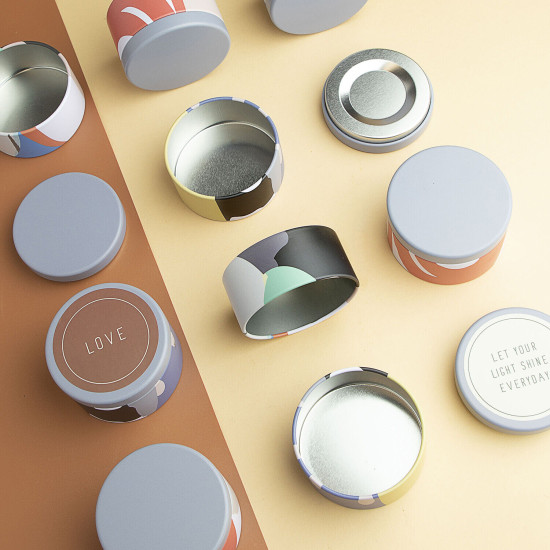Candle Tins for Candle Making Metal Jars Storage Containers Lids and Stickers