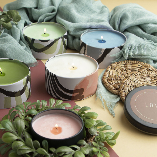 Candle Tins for Candle Making Metal Jars Storage Containers Lids and Stickers