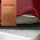 21” Extra Deep Pocket Ultra Soft Fitted Sheet with Corner Straps,Full - Burgundy